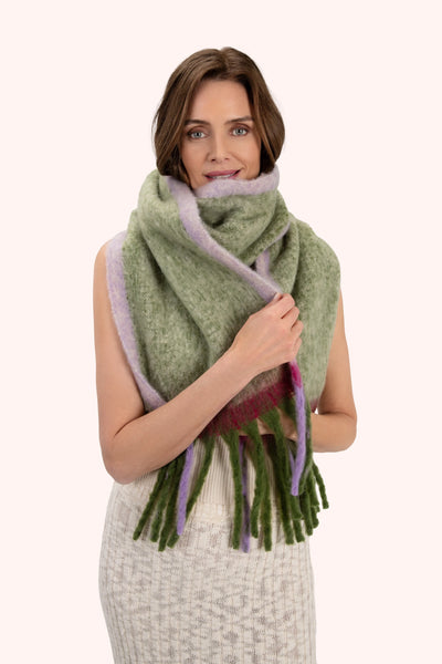 POWDER ARIA COSY SCARF - SAGE