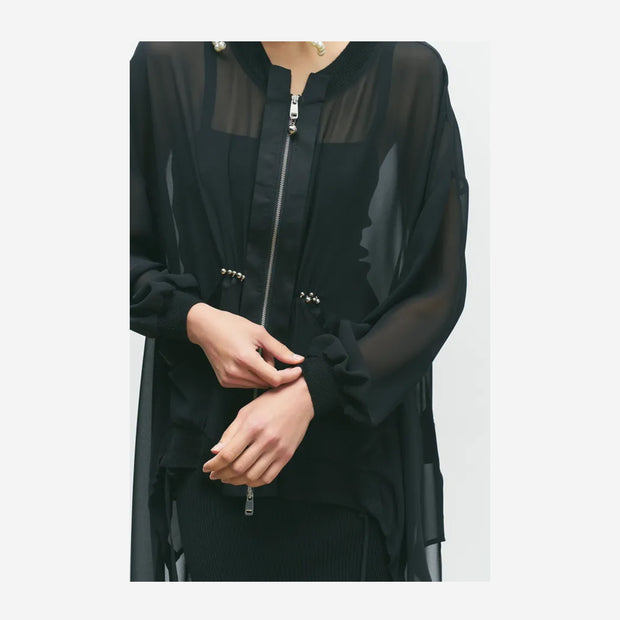 BIZE SHEER JACKET BZ1046/BLACK