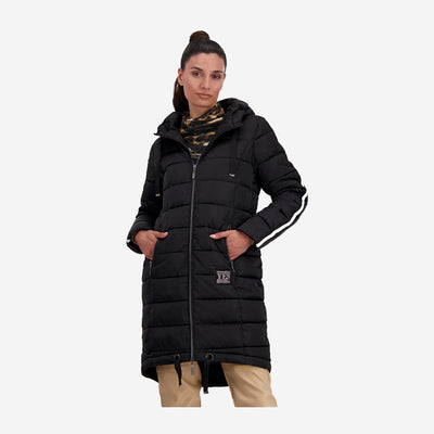 QUILTED COAT WITH HOOD