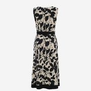 DOLCEZZA PRINTED DRESS BLACK/BEIGE 25148