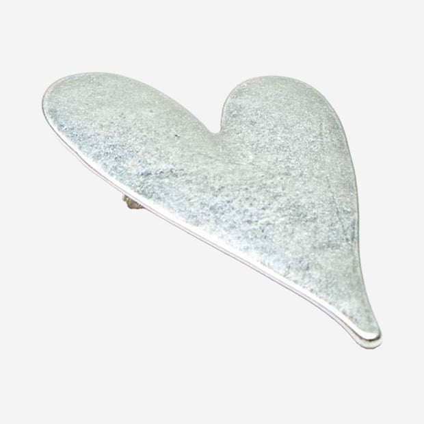 HEART BROOCH SILVER