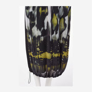 JERSEY DRESS WITH MESH PRINT IN FRONT