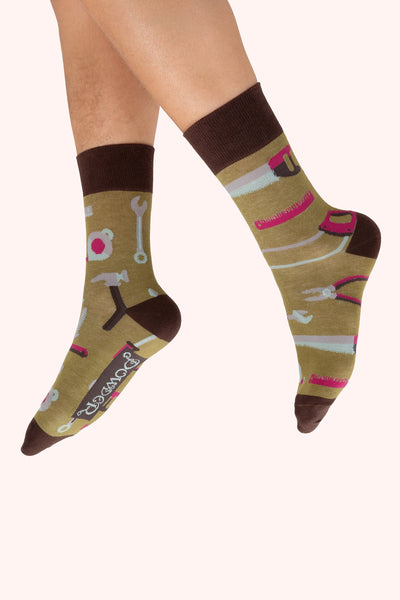 POWDER MENS SOCKS TOOL KIT - OLIVE