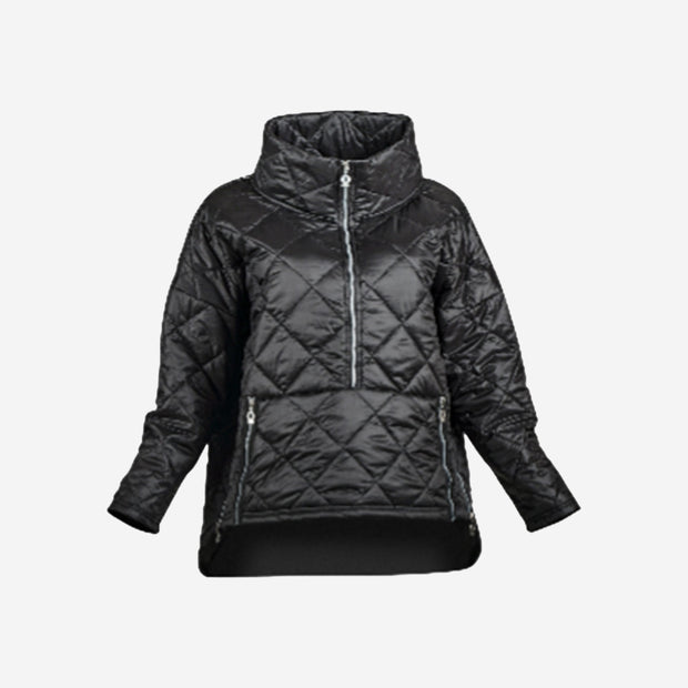 MY SOUL BLACK HALF ZIP QUILT JACKET 2093