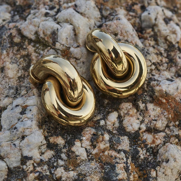 EDBLAD REDONDO EARRINGS STUDS L GOLD