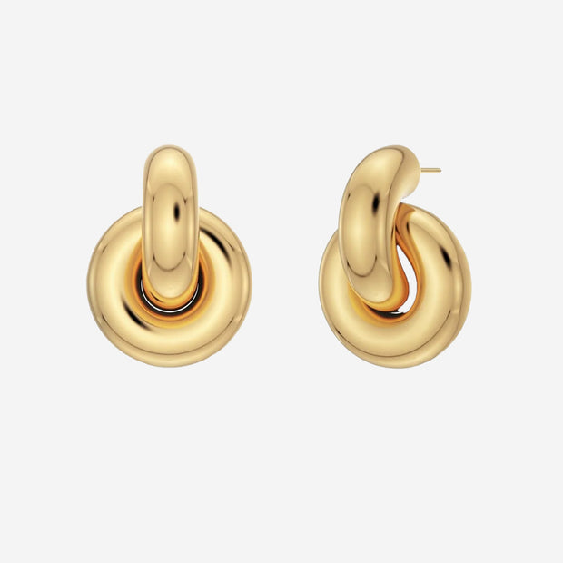 EDBLAD REDONDO EARRINGS STUDS L GOLD