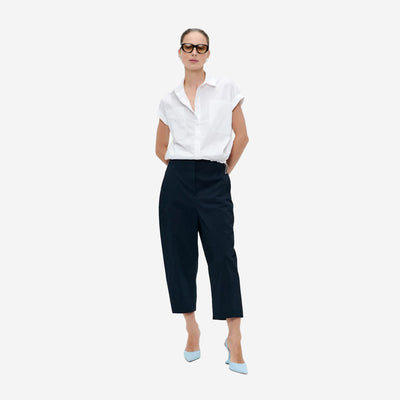 JANE LUSHKA WHITE RENATE POPLIN TOP SMC725255