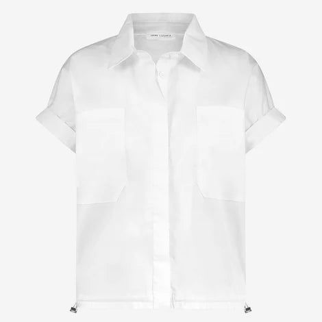JANE LUSHKA WHITE RENATE POPLIN TOP SMC725255