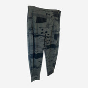 SPLASH PRINT CUFF TROUSER