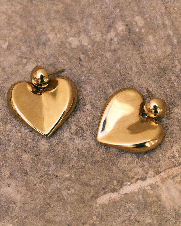 EDBLAD TRUE LOVE EARRINGS GOLD STUDS