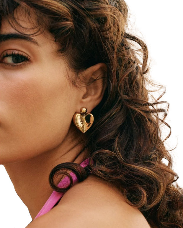 EDBLAD TRUE LOVE EARRINGS GOLD STUDS