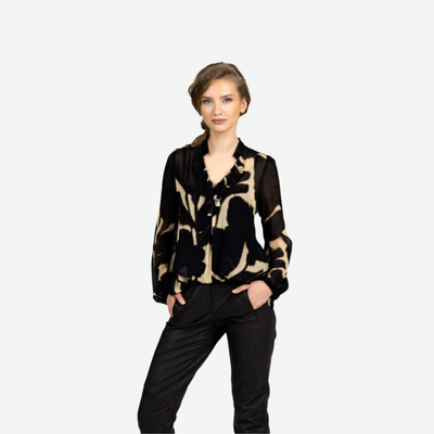 BEATE HEYMANN BLOUSE 227/BLK/GLD