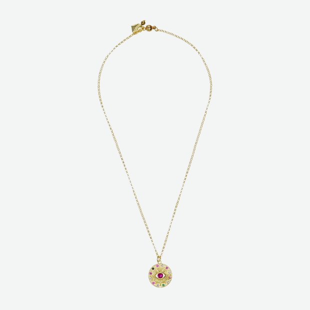 ROSIE FOX PYRITE EYE NECKLACE/ FJN2101