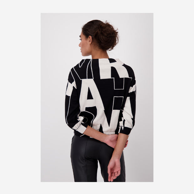 JACQUARD SWEATER WITH LETTERS