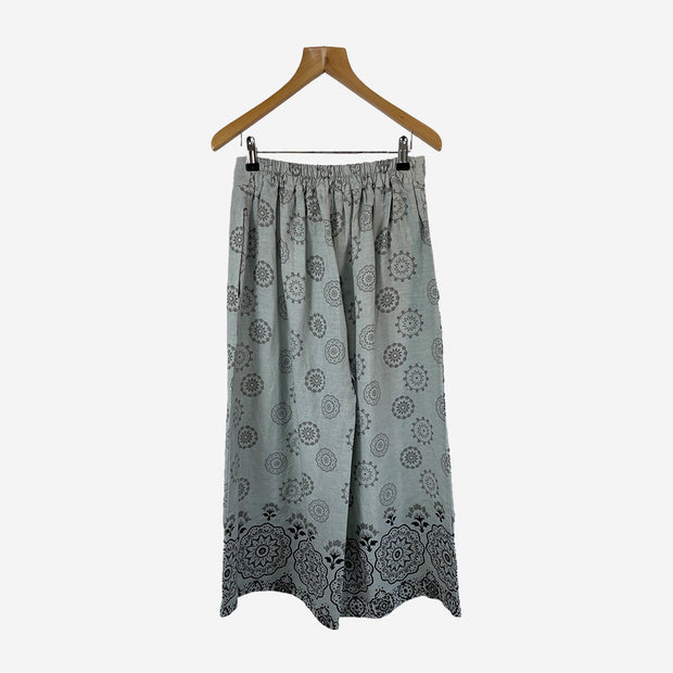 EMBROIDERED LINEN CULOTTES