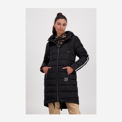 QUILTED COAT WITH HOOD