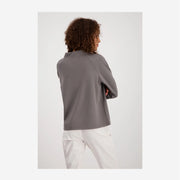 SWEATSHIRT WITH FRONTAL PRINT TAUPE