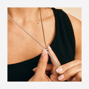 GLOBE NECKLACE MAXI STEEL