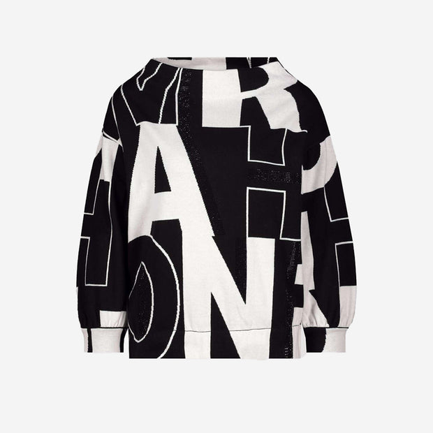 JACQUARD SWEATER WITH LETTERS