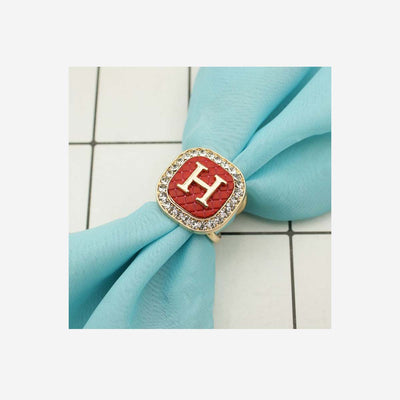 H SCARF RING IN RED