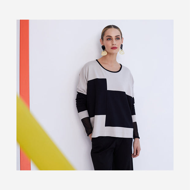 BLOCK STRIPE TOP