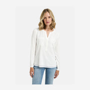 JERSEY BLOUSE - OFF WHITE