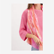 TIE-DYE SCARF WITH FRINGES