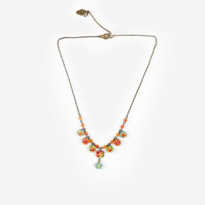 RAINBOW & FLOWERS NECKLACE