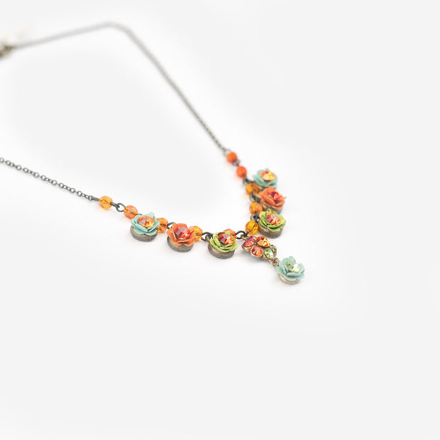 RAINBOW & FLOWERS NECKLACE