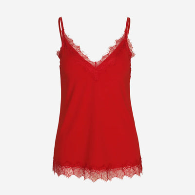 LACE STRAP TOP - BILLIE (RED)
