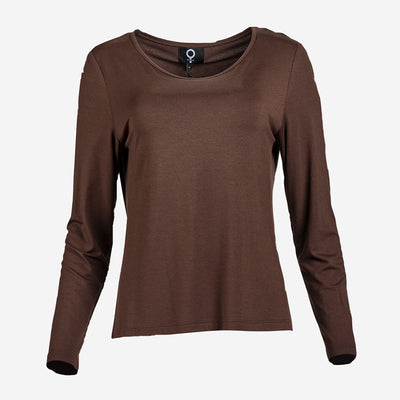 JERSEY BROWN TOP