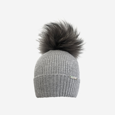 FUR BOBBLE HAT