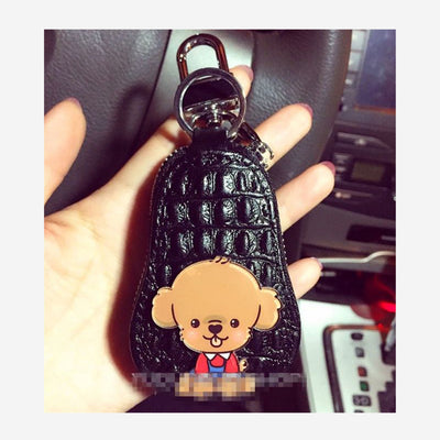 BICHON LEATHER KEY POUCH