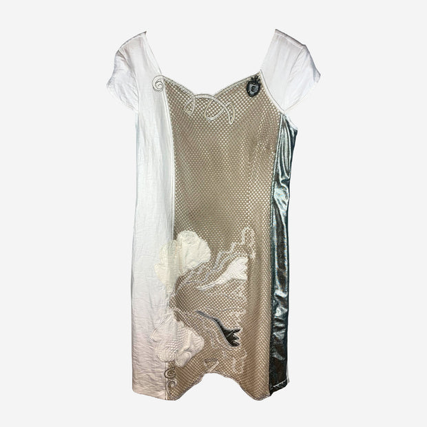 SHORT SLEEVE BIANCO DRESS
