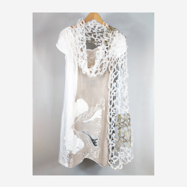 SHORT SLEEVE BIANCO DRESS