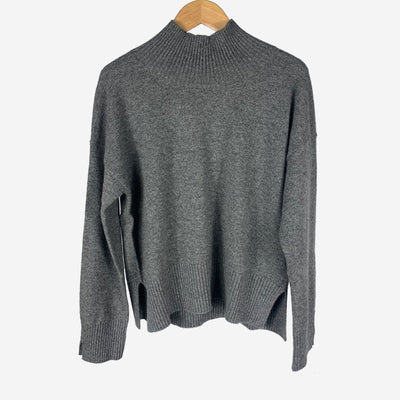 FARAH RELAXED FUNNEL NECK CHARCOAL