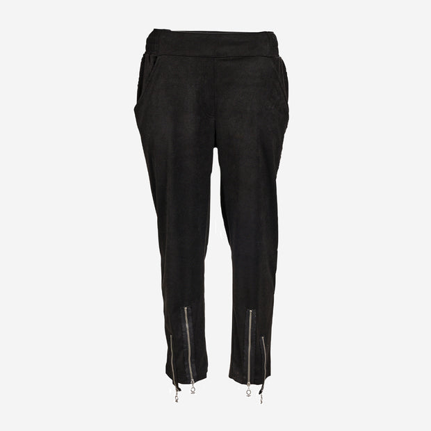 MY SOUL BLACK SUEDE TROUSERS 4028