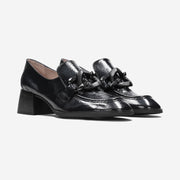 MOCCASIN CHARLIZE BLACK SHOES
