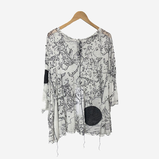 TOP - BLACK PRINT