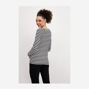 LONG-SLEEVED STRIPED T-SHIRT WITH PRINT