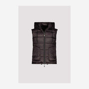 OUTDOOR QUILTED GILET WITH HOOD AND POCKETS